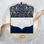 Kings laser Wedding Card