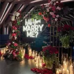 "Will You Marry Me" Neon Sign